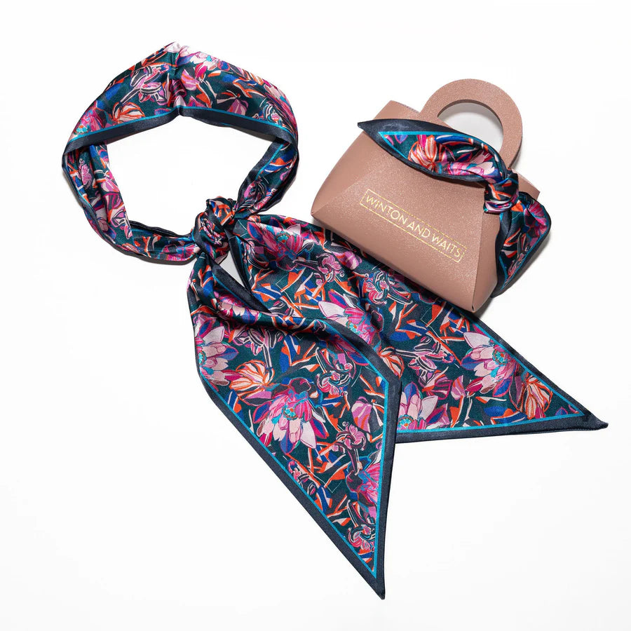 Game Day Purple and Lavender Scarf Bag