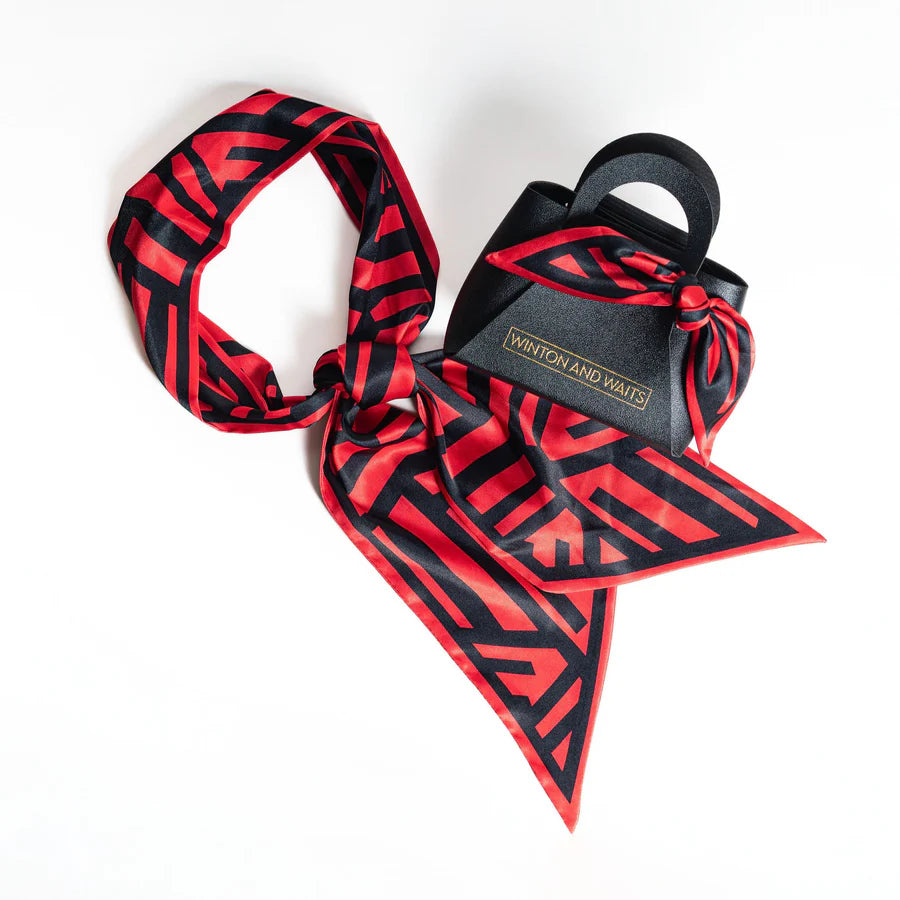 Game Day Scarf Red and Black Scarf Bag