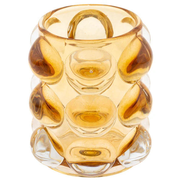 Hobnail Votive Holder- Amber