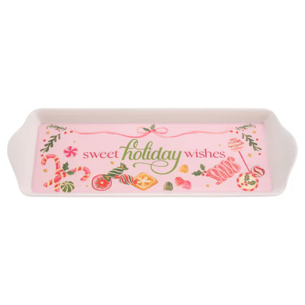Christmas Melamine Holiday Sweets Tray