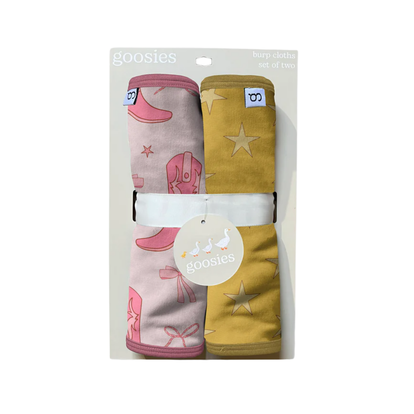 Burp Set Boots Pink