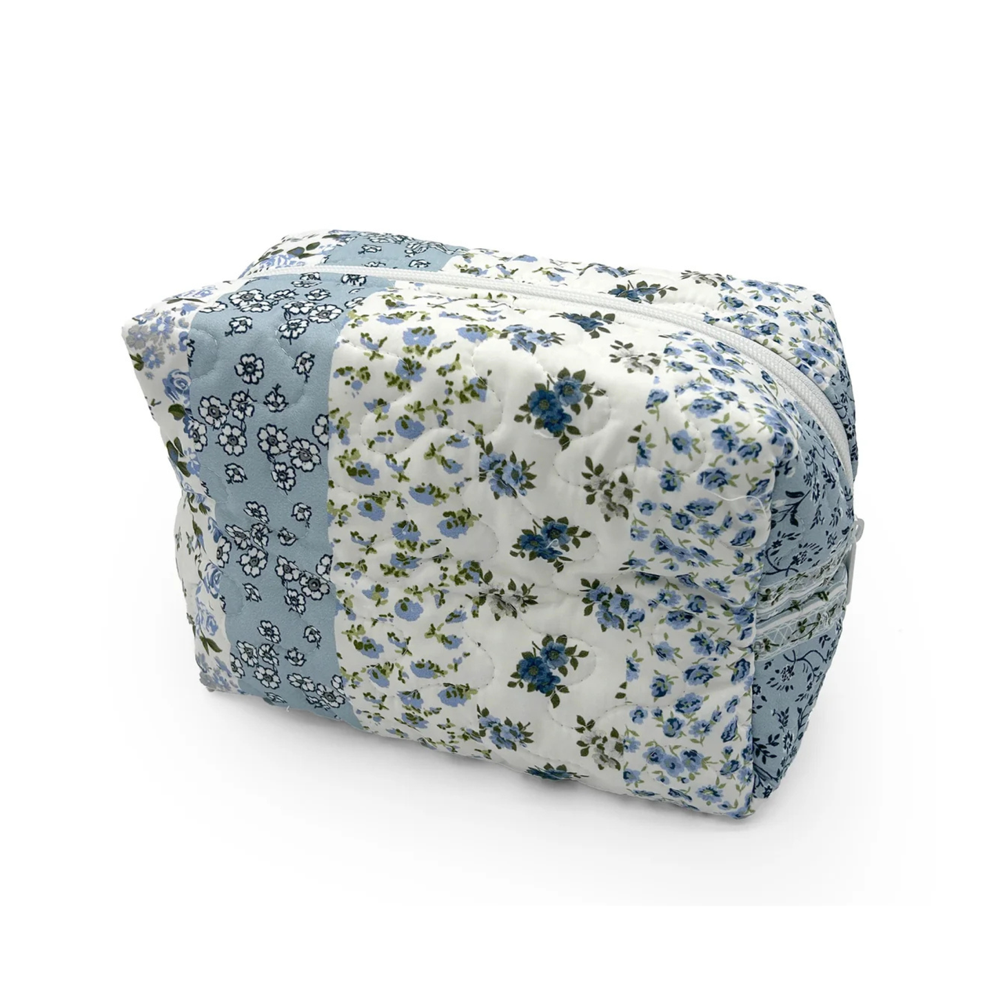 Paige Patchwork Stripe Quilted Makeup Bag