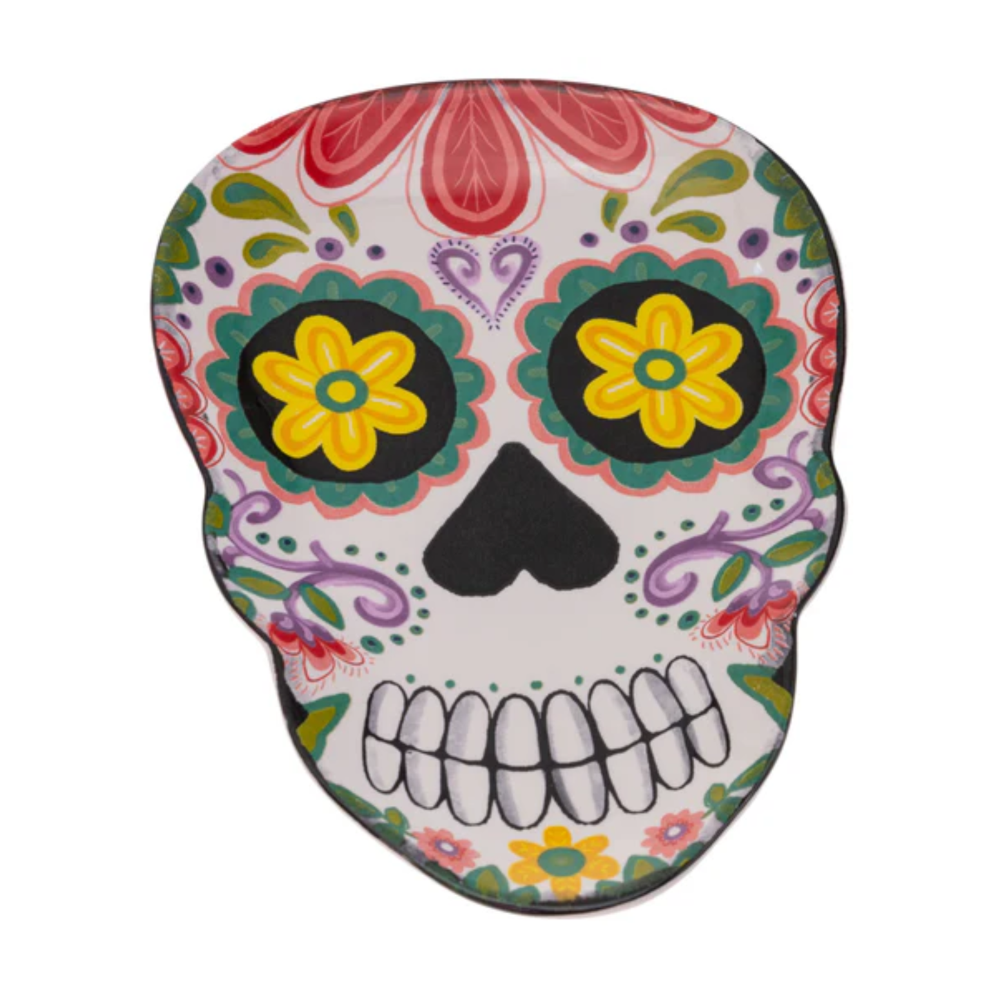 No Vida Cantina Skull Plate