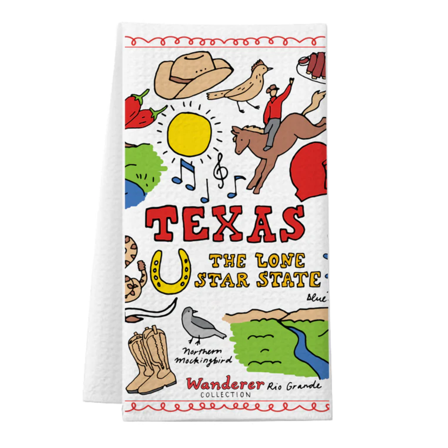 Waffle Texas Towel
