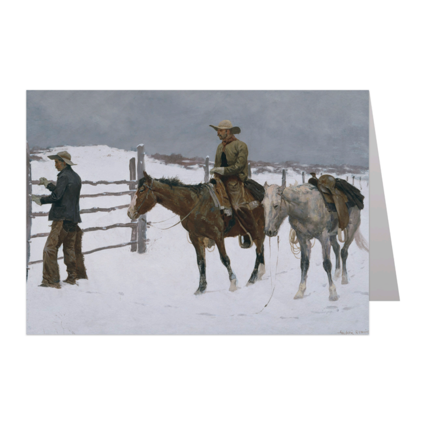 The Fall of the Cowboy Notecard