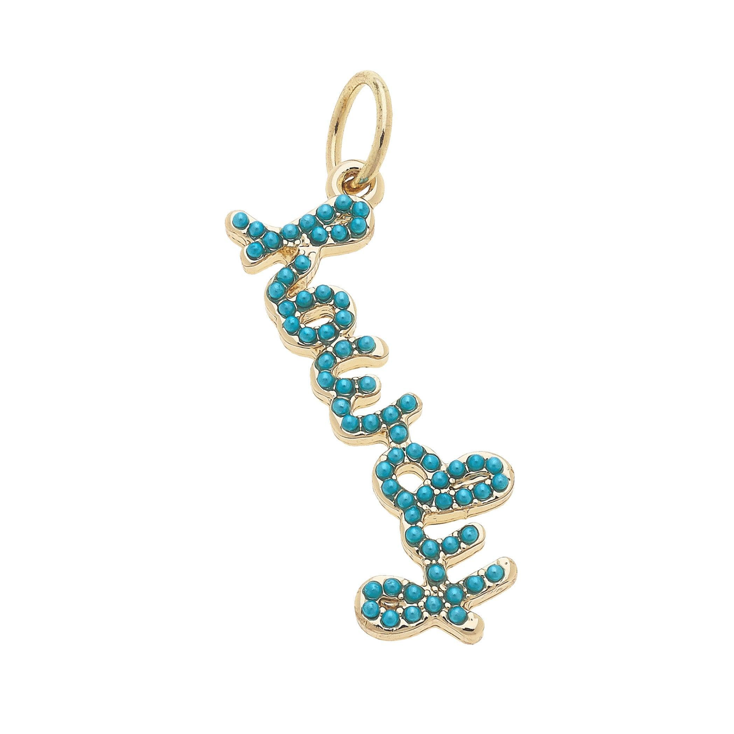 Howdy Turquoise Charm