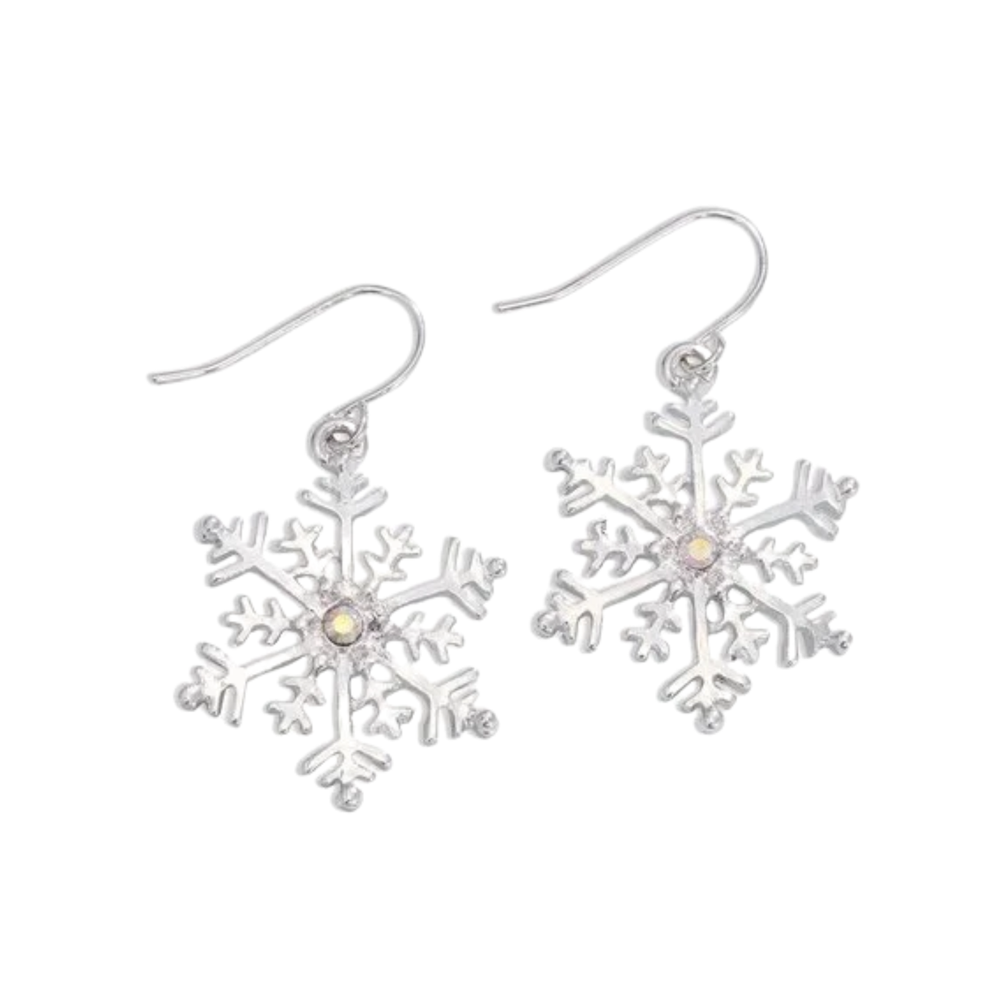 Silver Snowflake Earrings