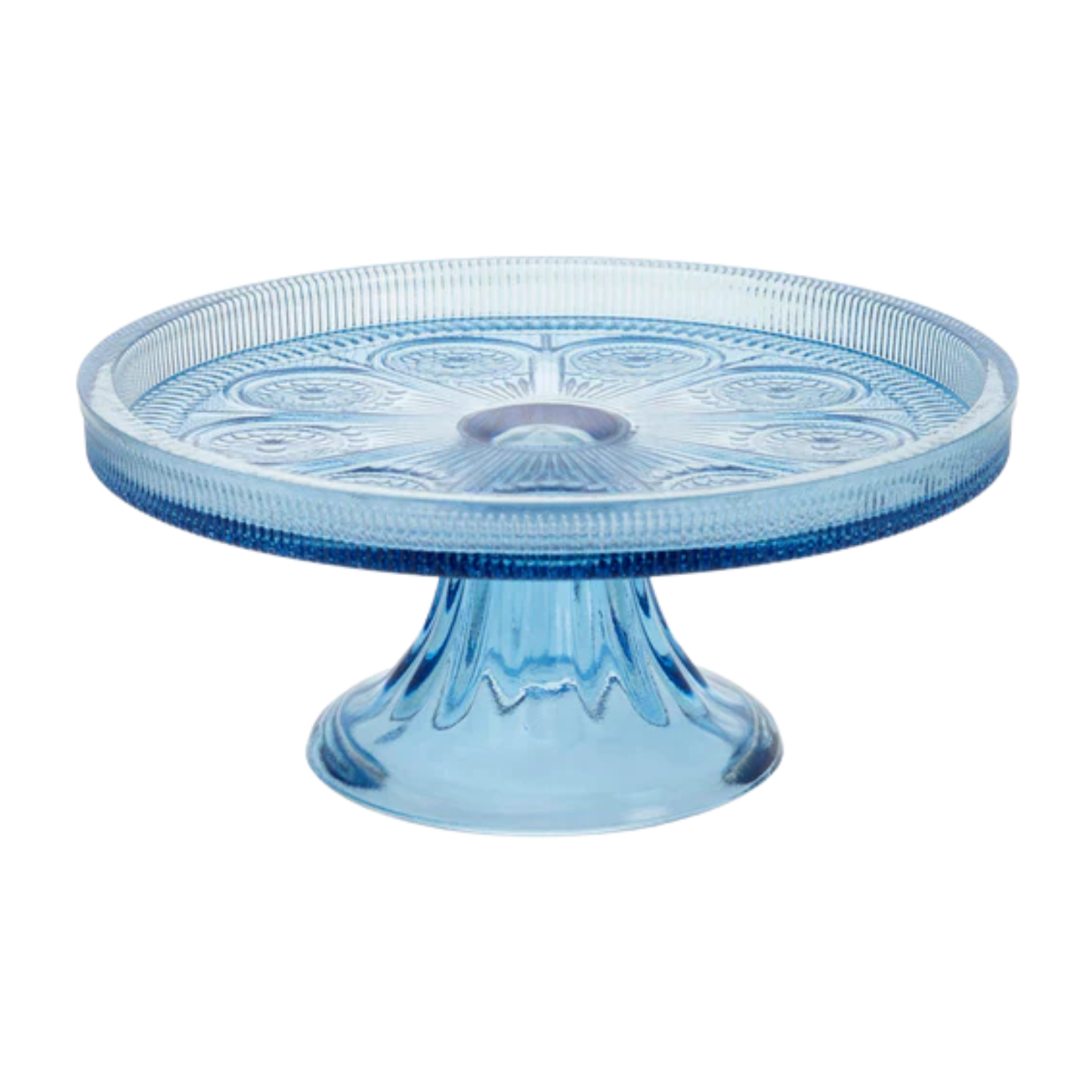 Sky Blue Glass Cake Stand