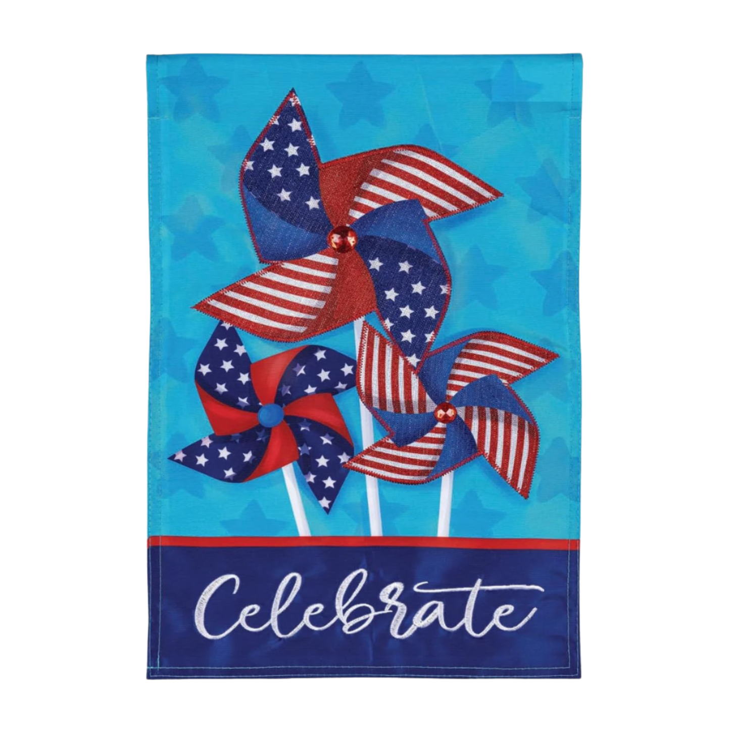 Celebrate Pinwheel Garden Flag
