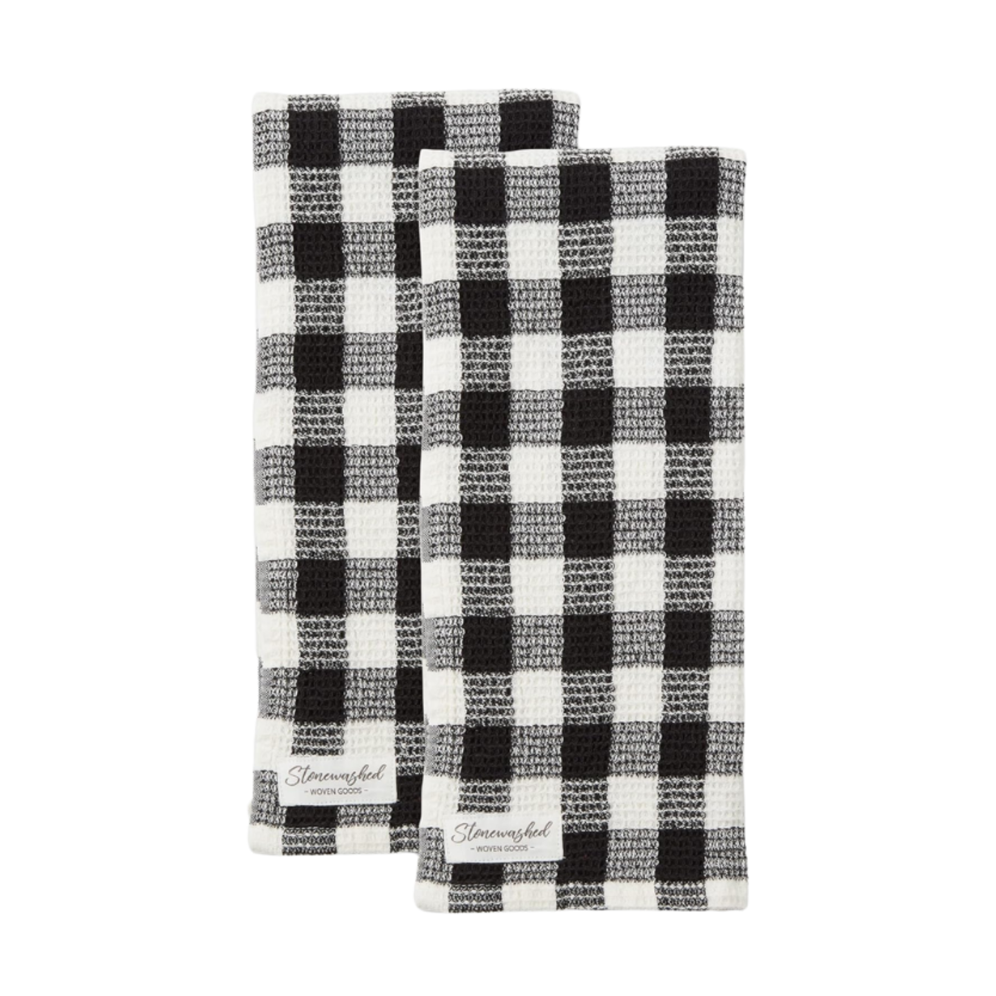Black Waffle Dishtowel