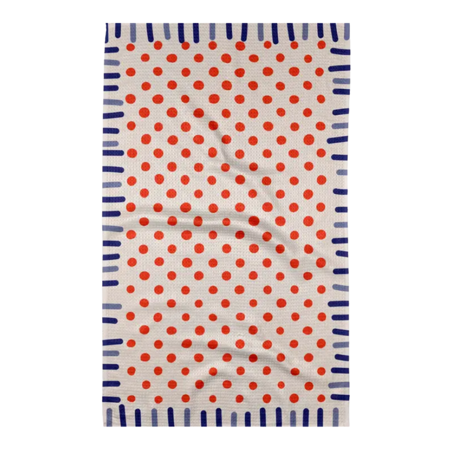 Navy Fringe Tea Towel