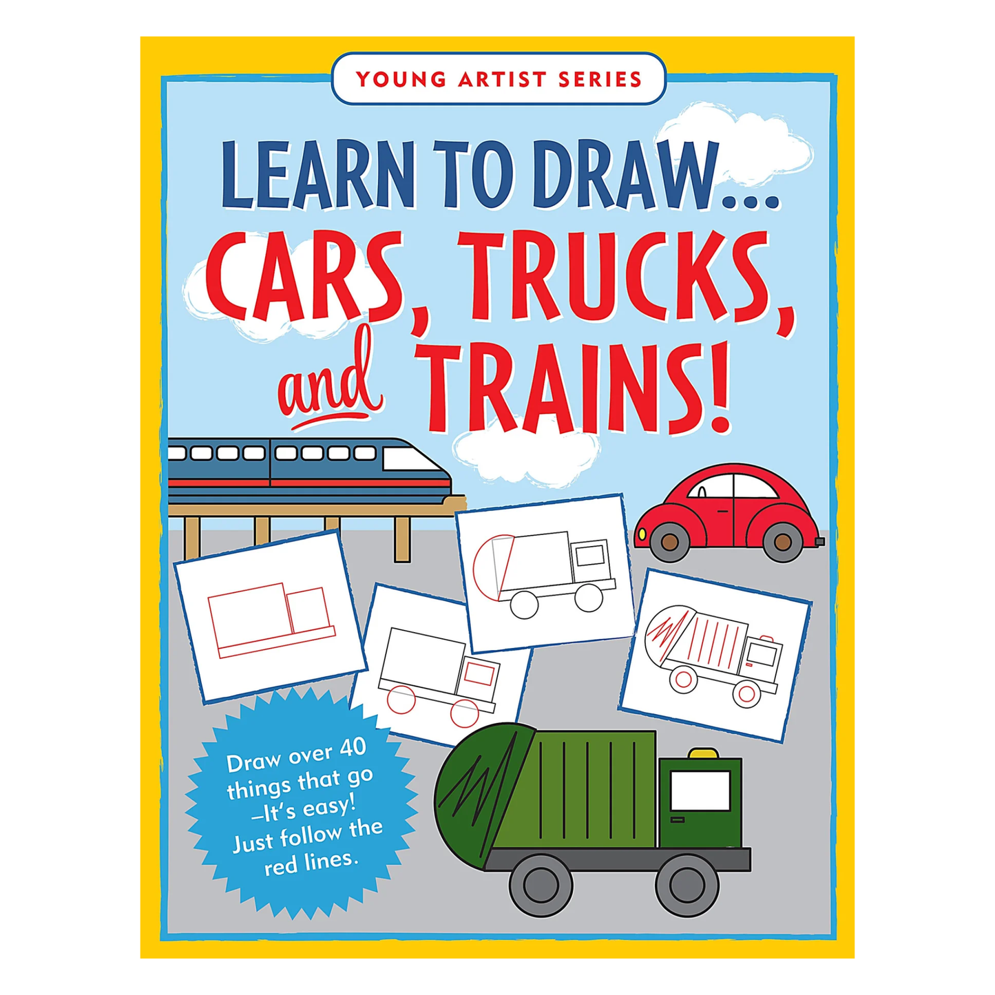 Learn to Draw Cars, Trucks and Trains