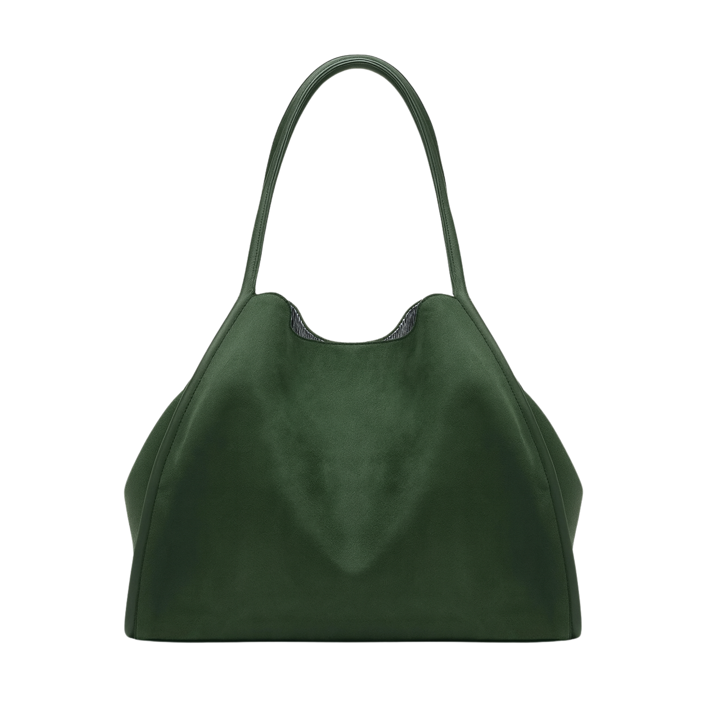 Sutton Shoulder Bag Suede Forest Green