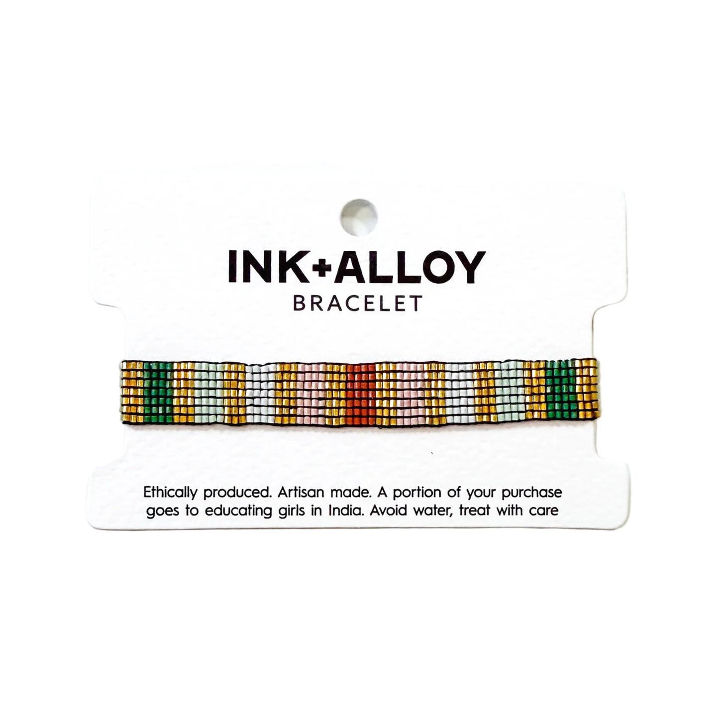 SALE Alex Vertical Lines Beaded Stretch Bracelet