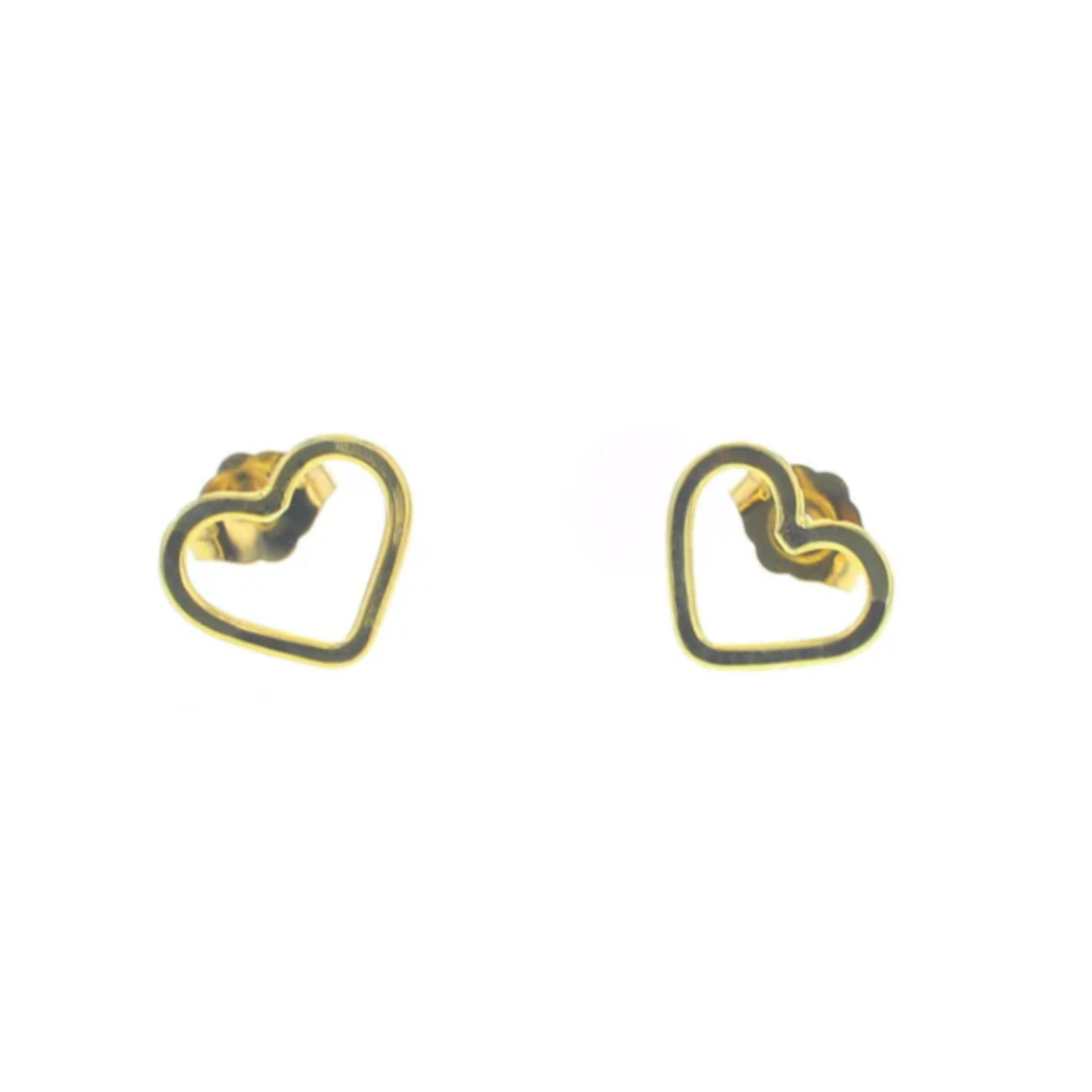 SALE Gold Stud Earring Heart
