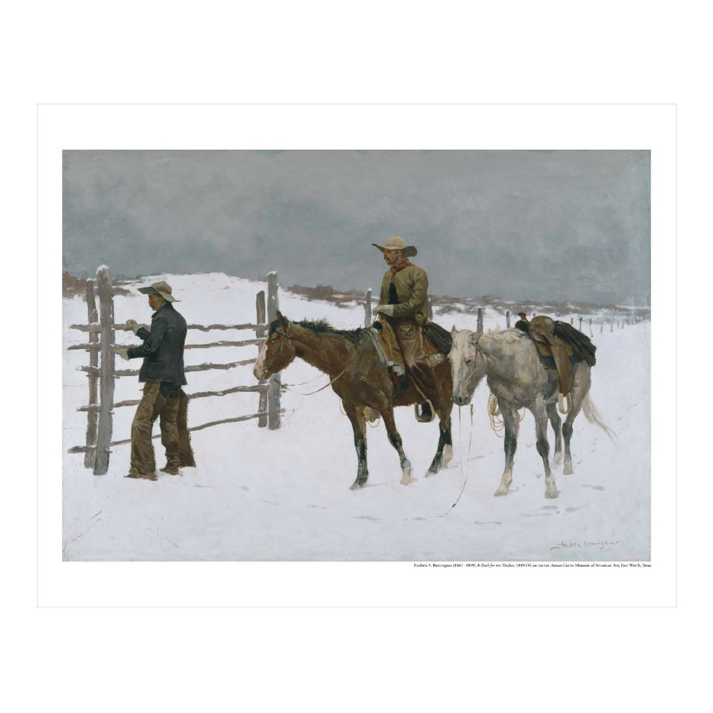 Amon Carter Poster Prints The Fall of the Cowboy