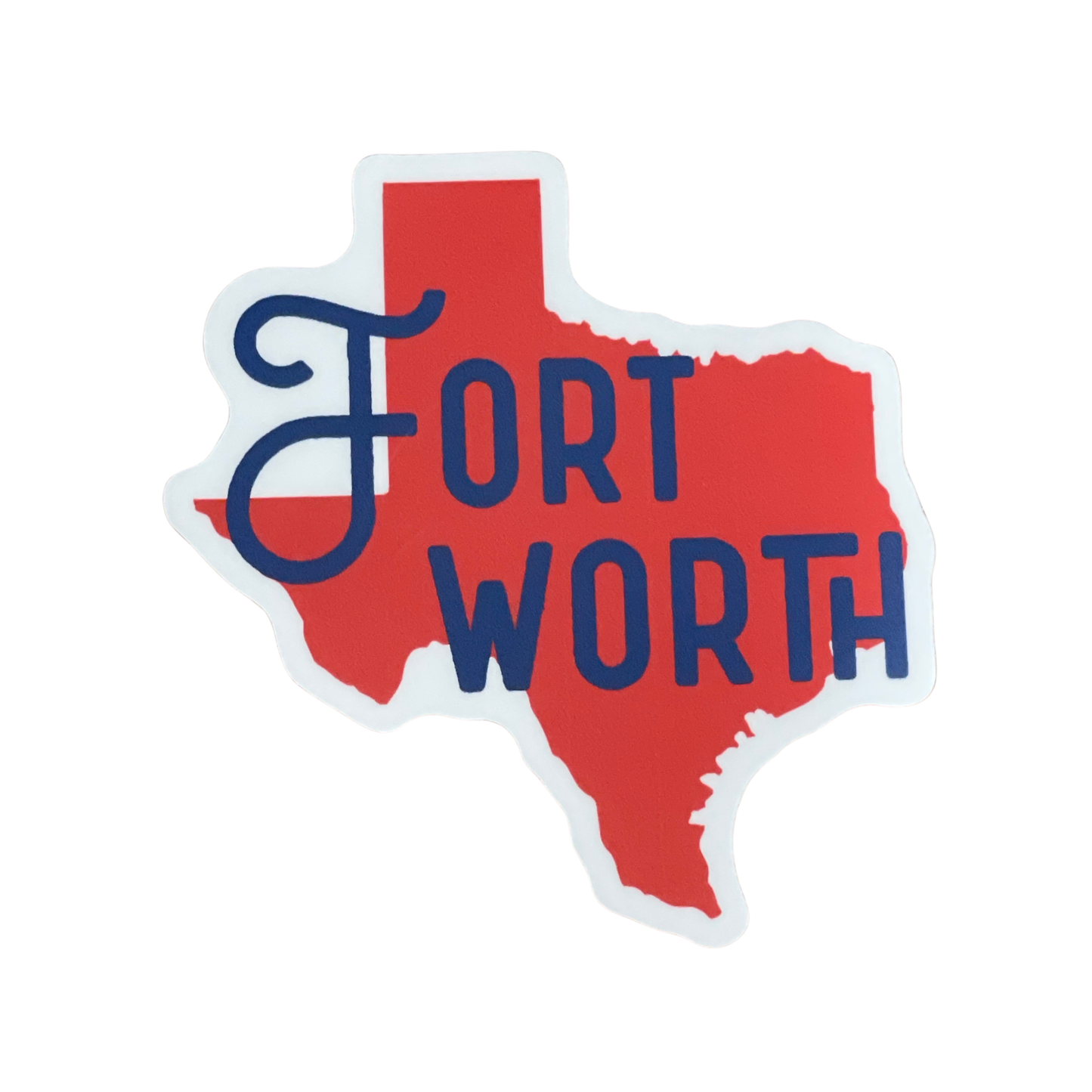 Name Drop Texas/ Fort Worth Vinyl Sticker