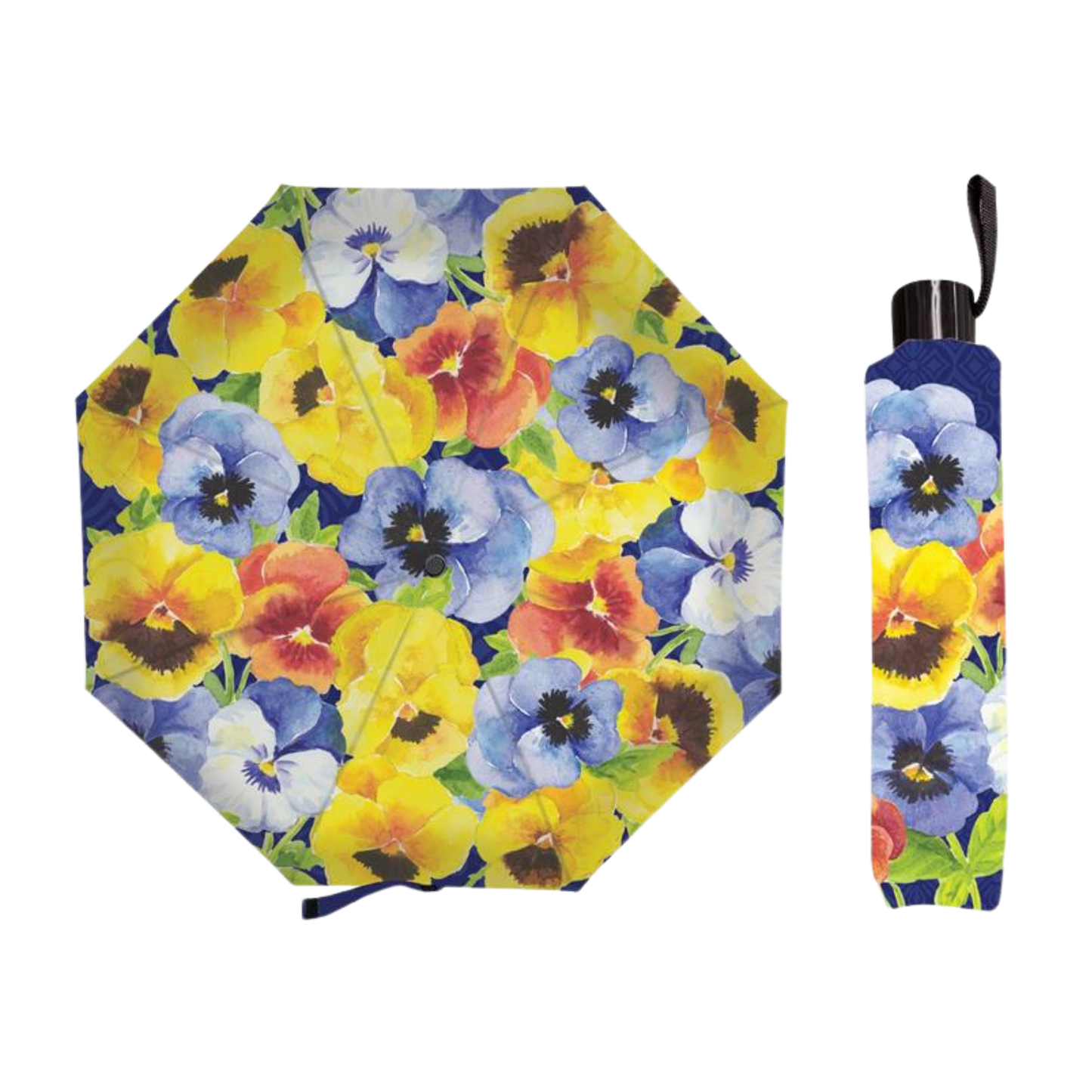 Welcome Pansies Umbrella
