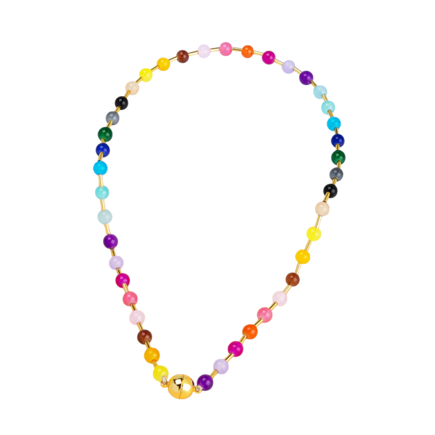 Glass Bead Magnet Necklace
