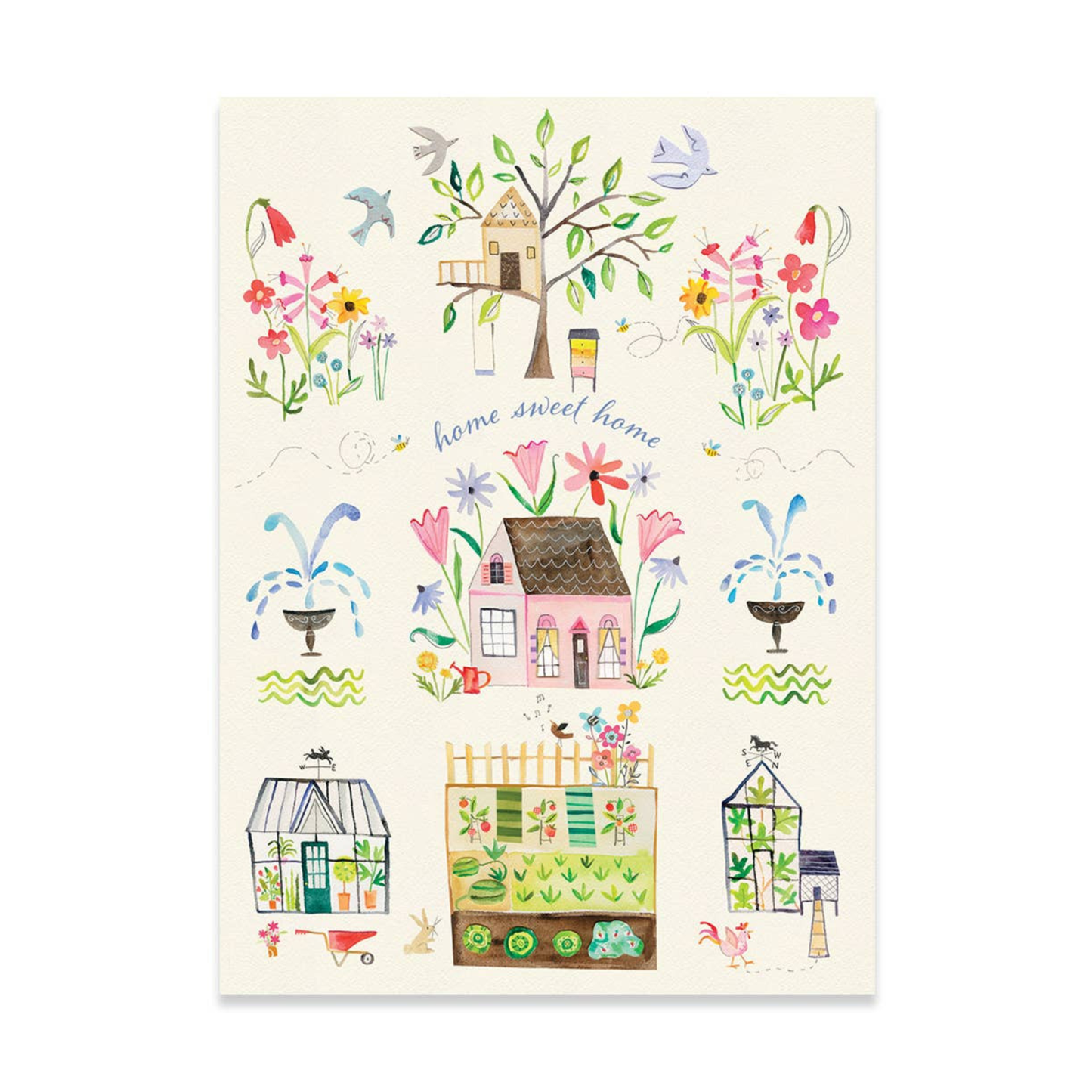 Summerology Home Sweet Home Notecard