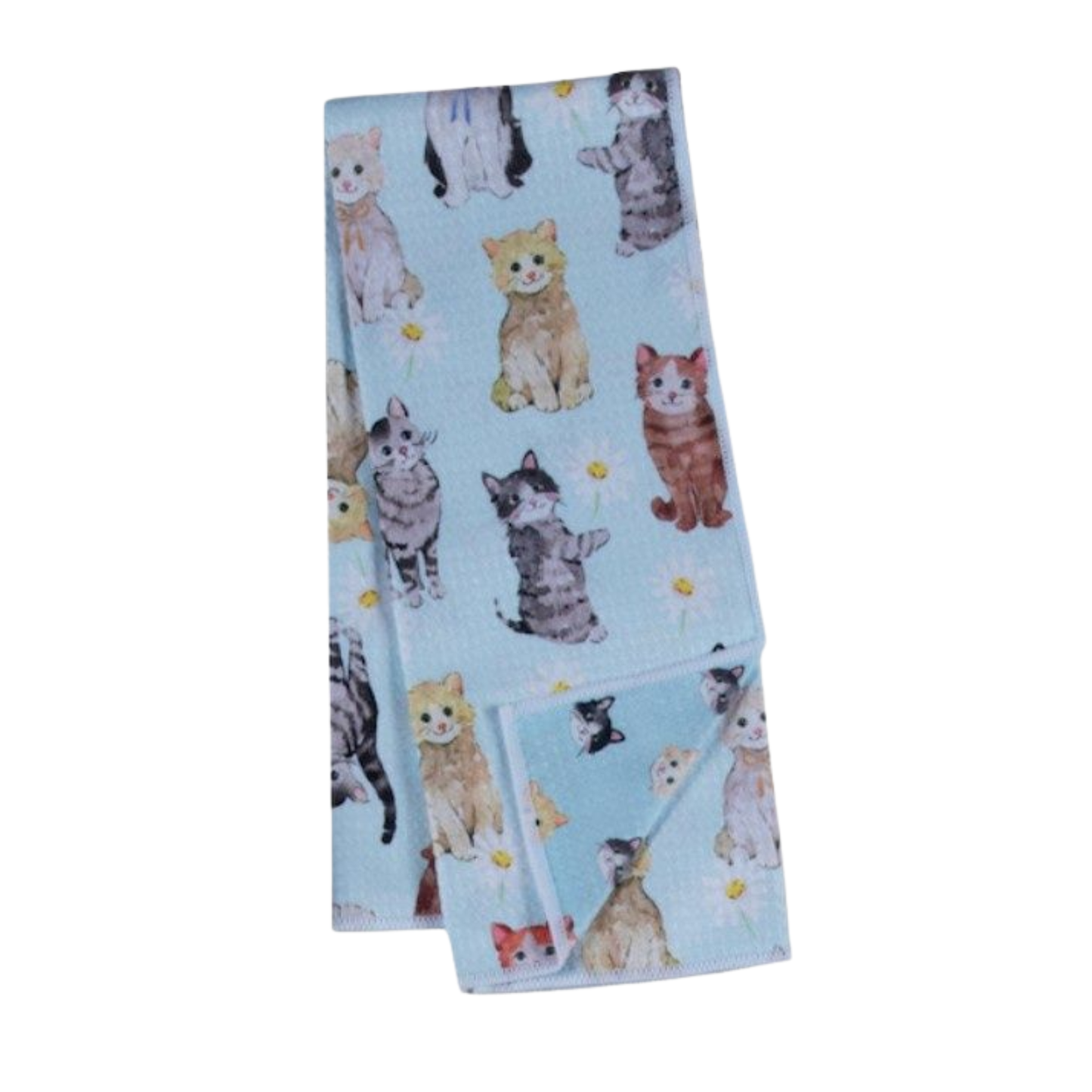 Cats with Daisies Towel