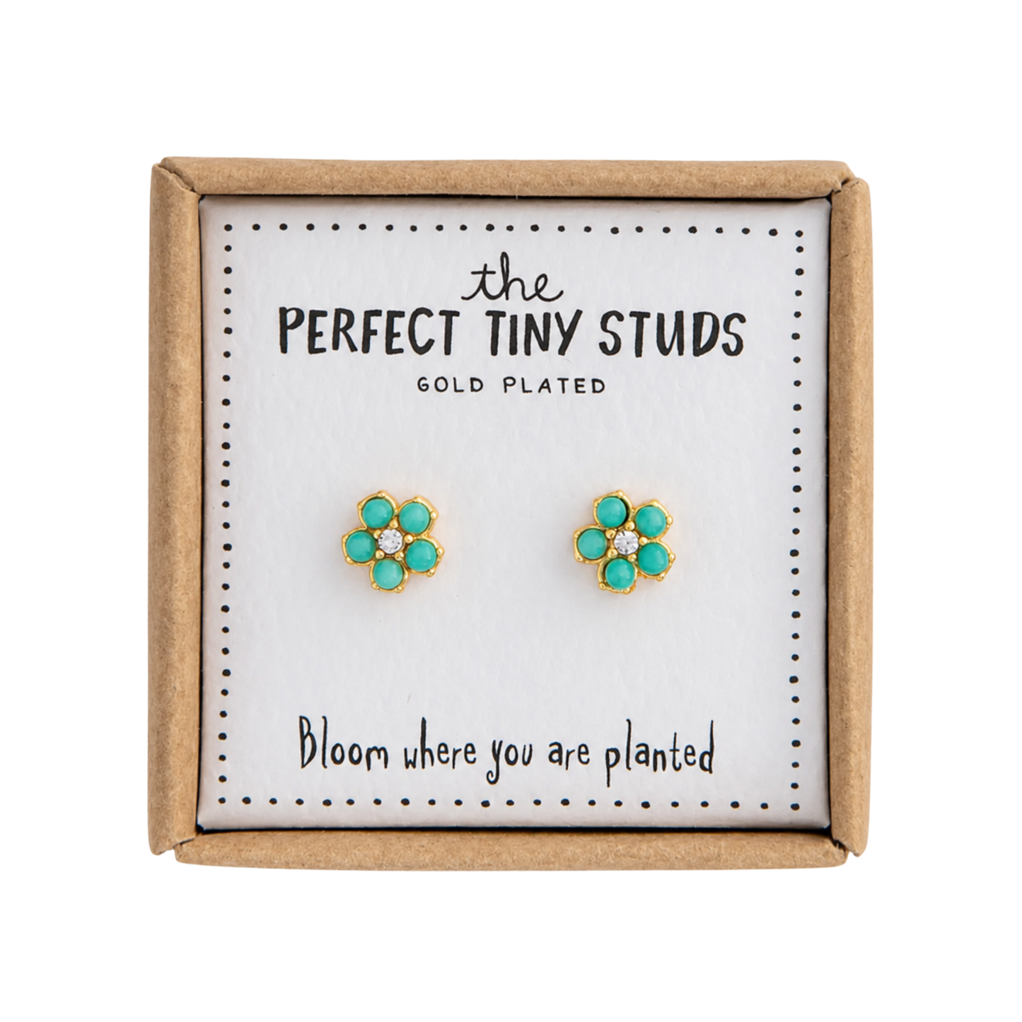 Turquoise Daisy Studs