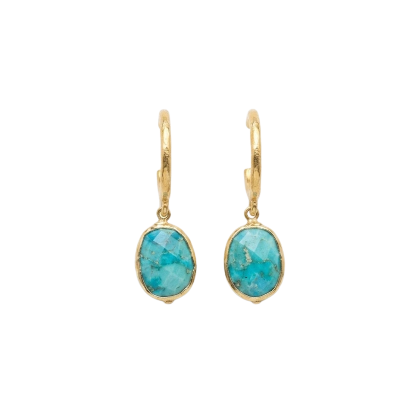 Baby Hoops Turquoise Earring