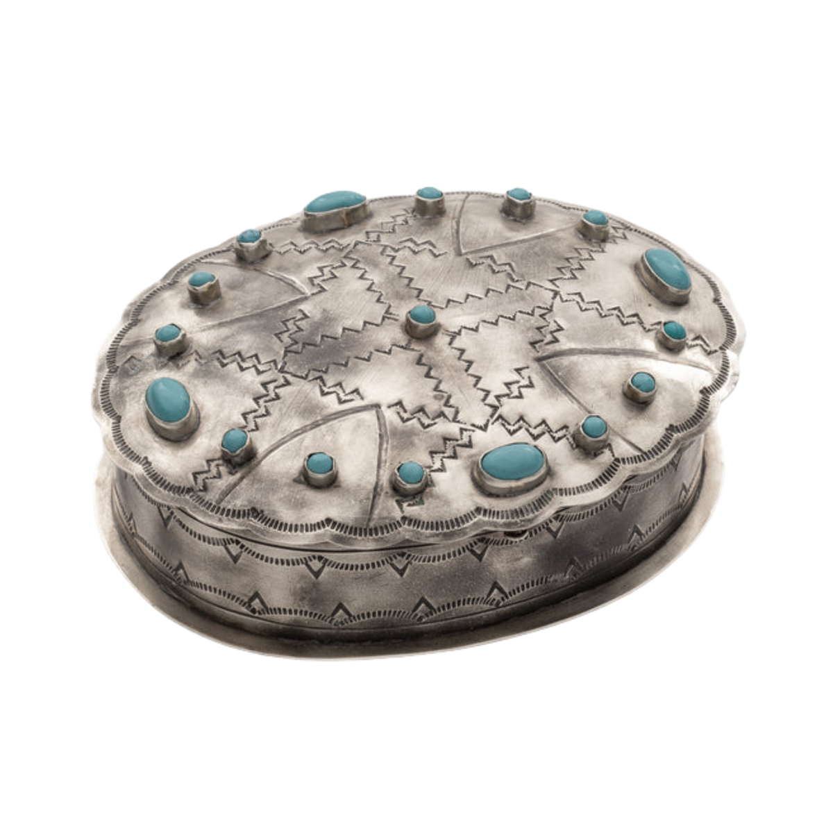 Stamped Oval Box