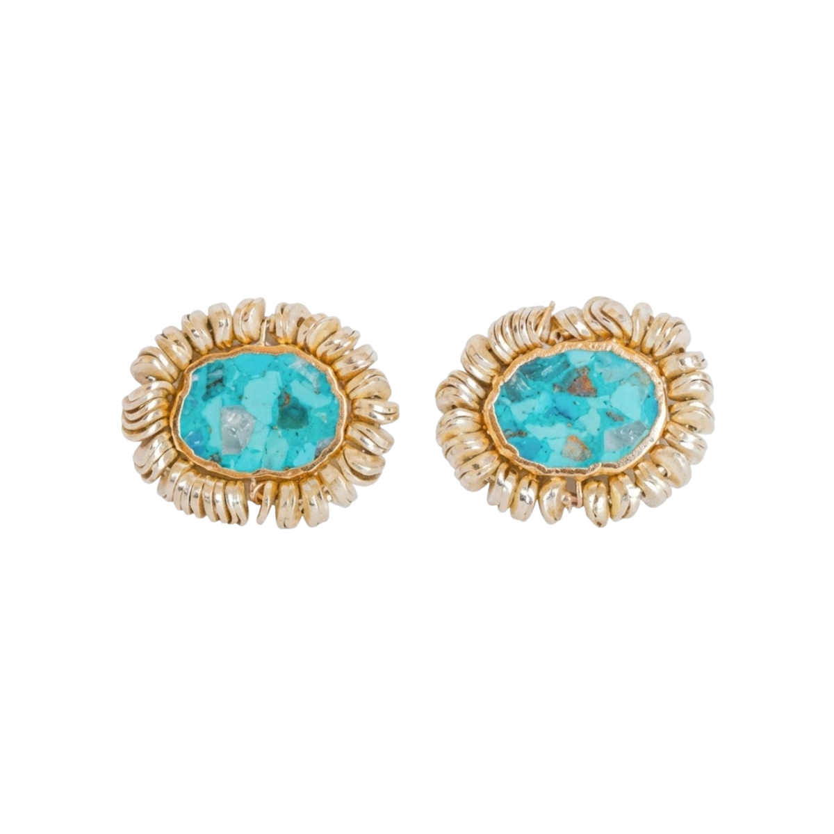 Scribble Turquoise Earring