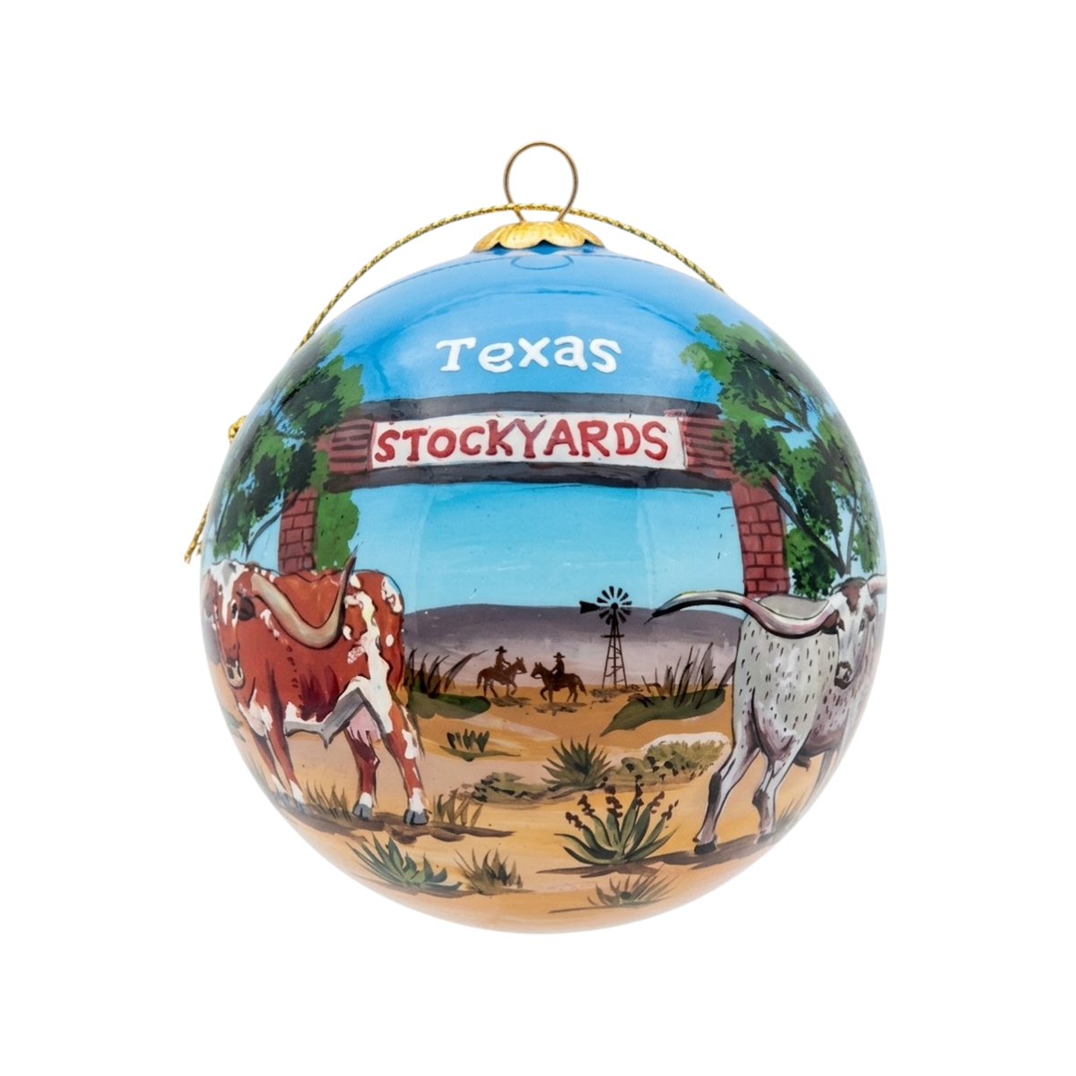 Longhorn Cattle Texas Stockyards Ornament