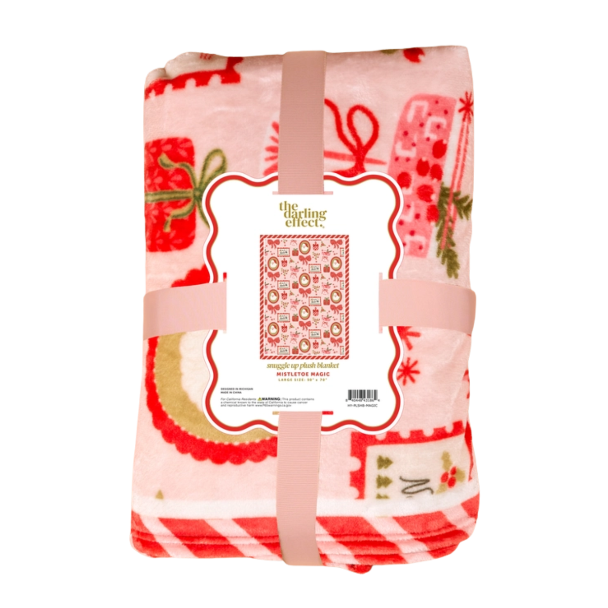 Plush Blanket Mistletoe Magic