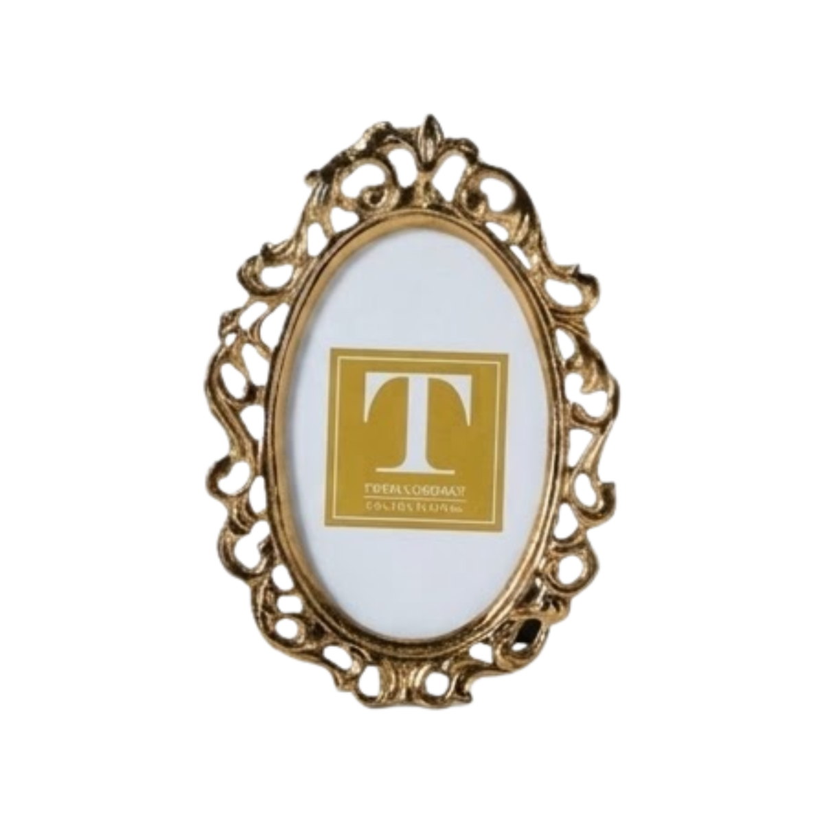 Gold Oval Frame Medium