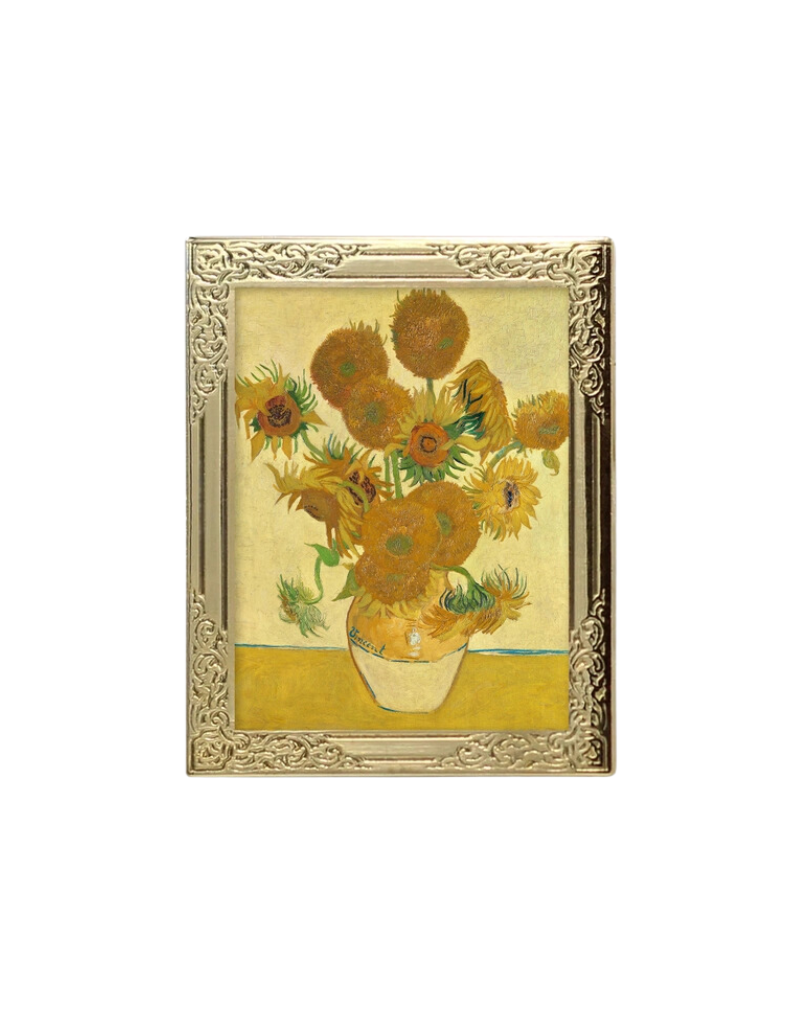 Art Frame Enamel Pin - Sunflowers