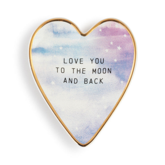 Moon and Back Heart Dish