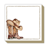 Boots and Hat Notepad