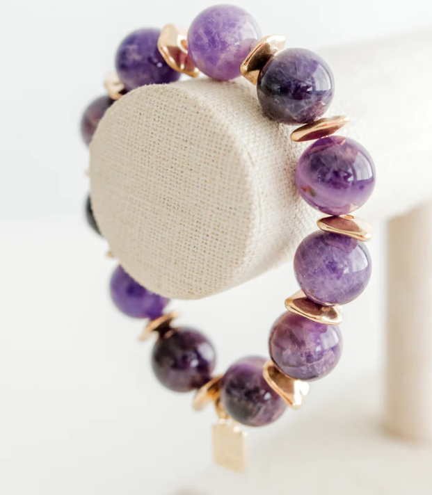 1x1 Amethyst Bracelet