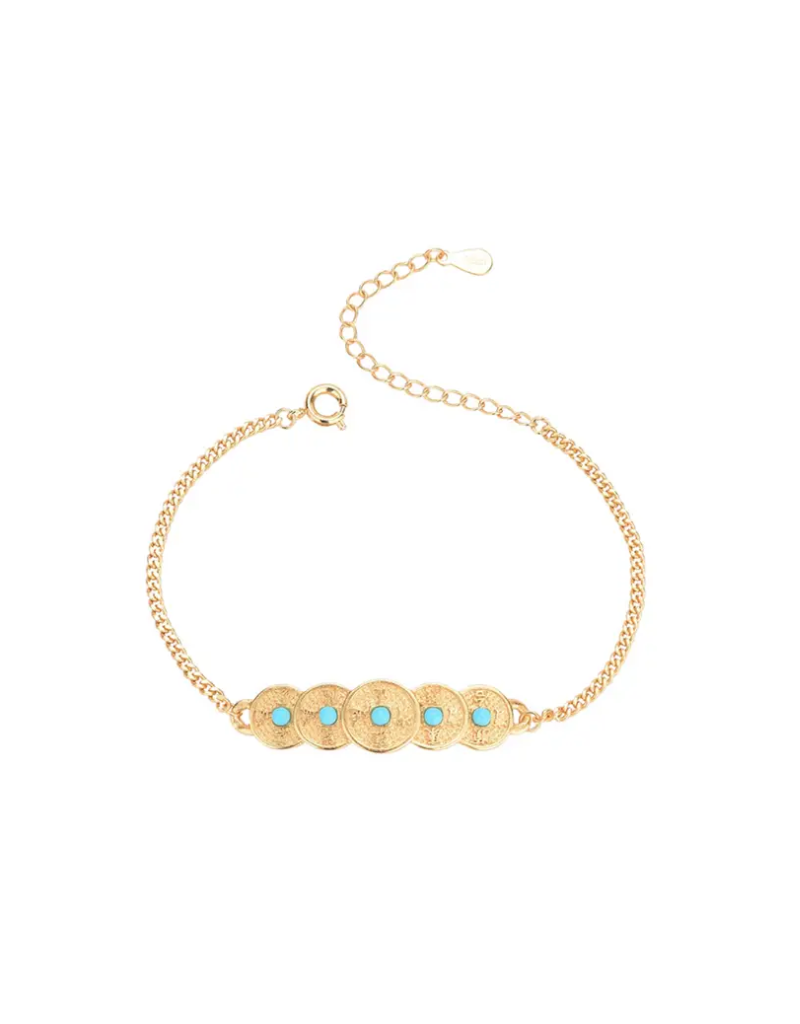 May Fortune Be with You Golden Bracelet