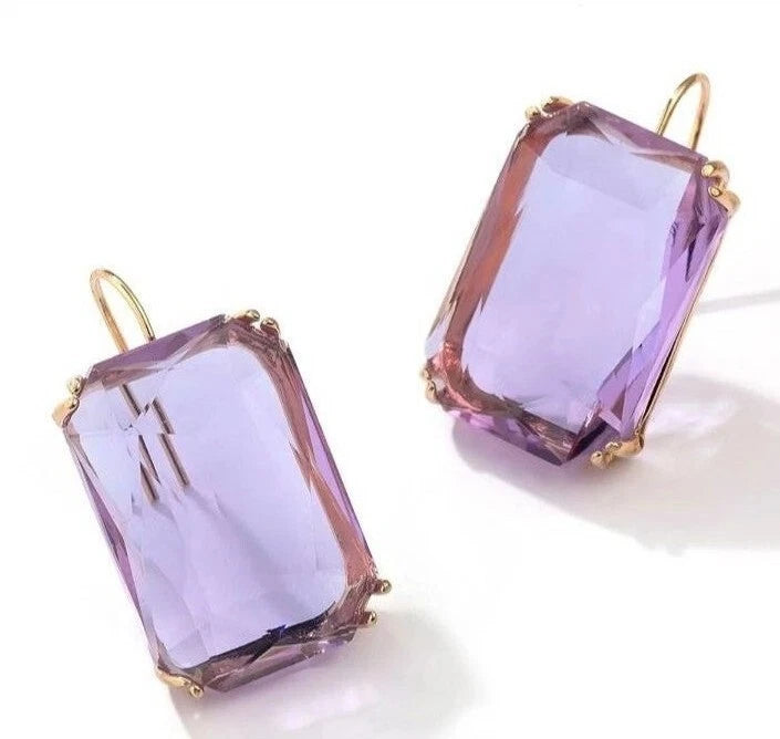 SALE Ice Block Earrings - Lavender