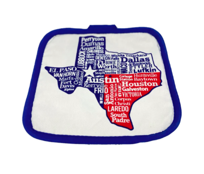 Texas Cities Pot Holder