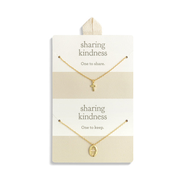 Sharing Kindness Necklace Cross