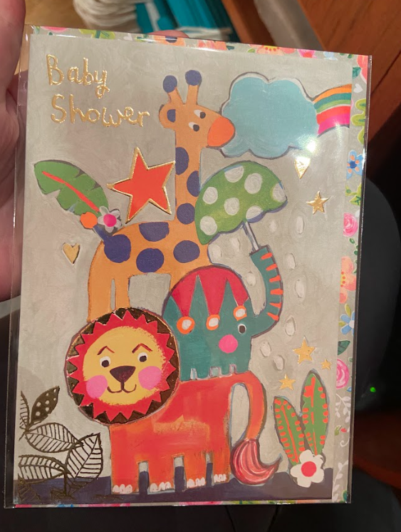 Baby Shower Salad Notecard