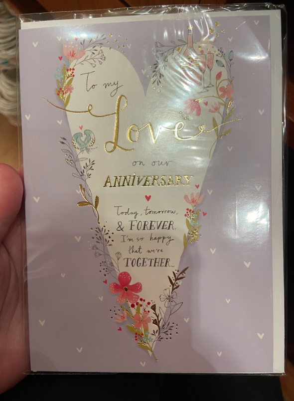 My Love Anniversary Notecard