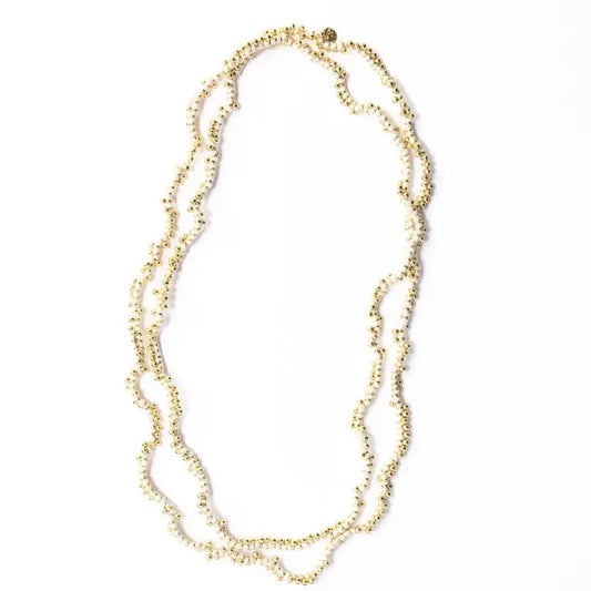 Rosemary Thread White Necklace
