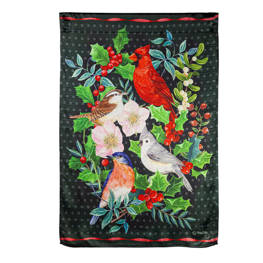SALE Birds and Holly House Flag