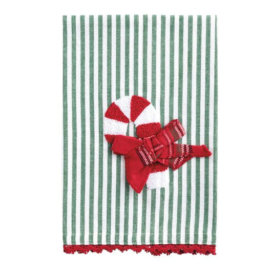Candy Cane Tea Towel