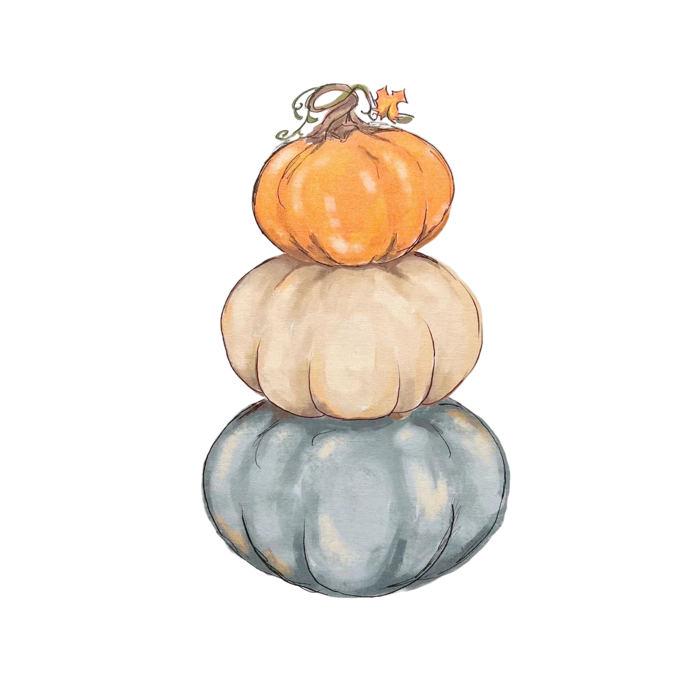 Pumpkin Stack Tea Towel