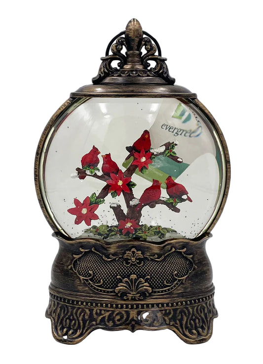 LED Cardinal Water Globe
