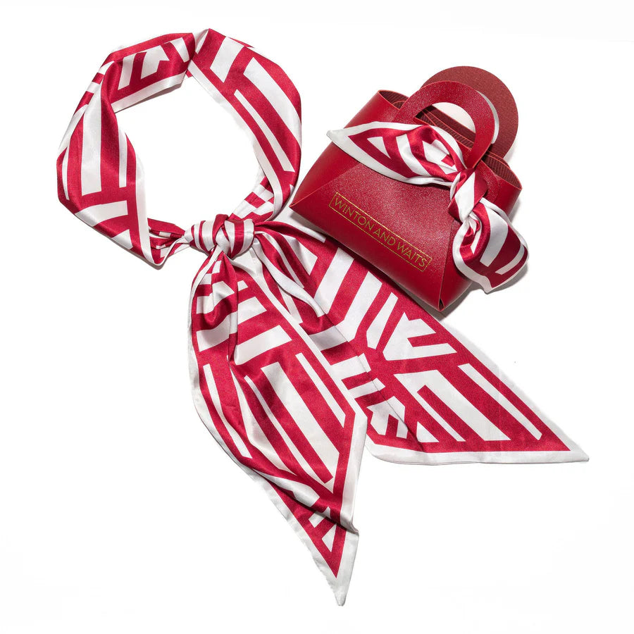 Game Day Scarf Red and White Bag