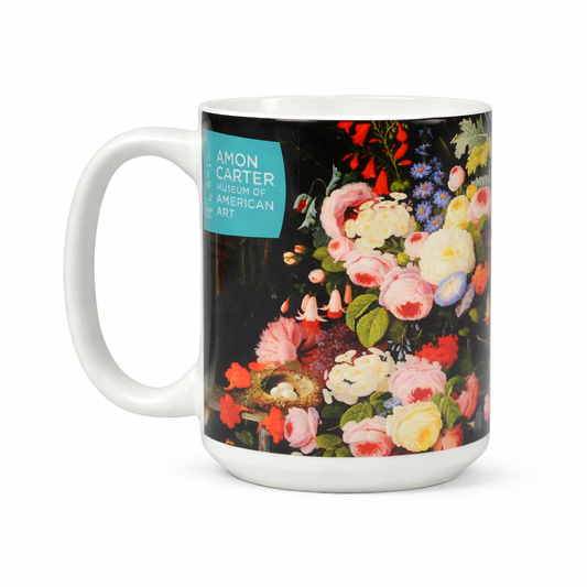 Still Life of Flowers and Fruit Mug