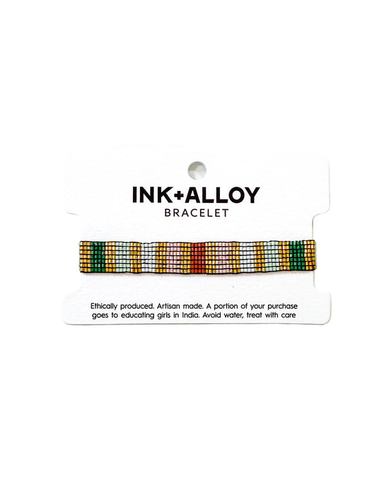 Alex Vertical Lines Beaded Stretch Bracelet